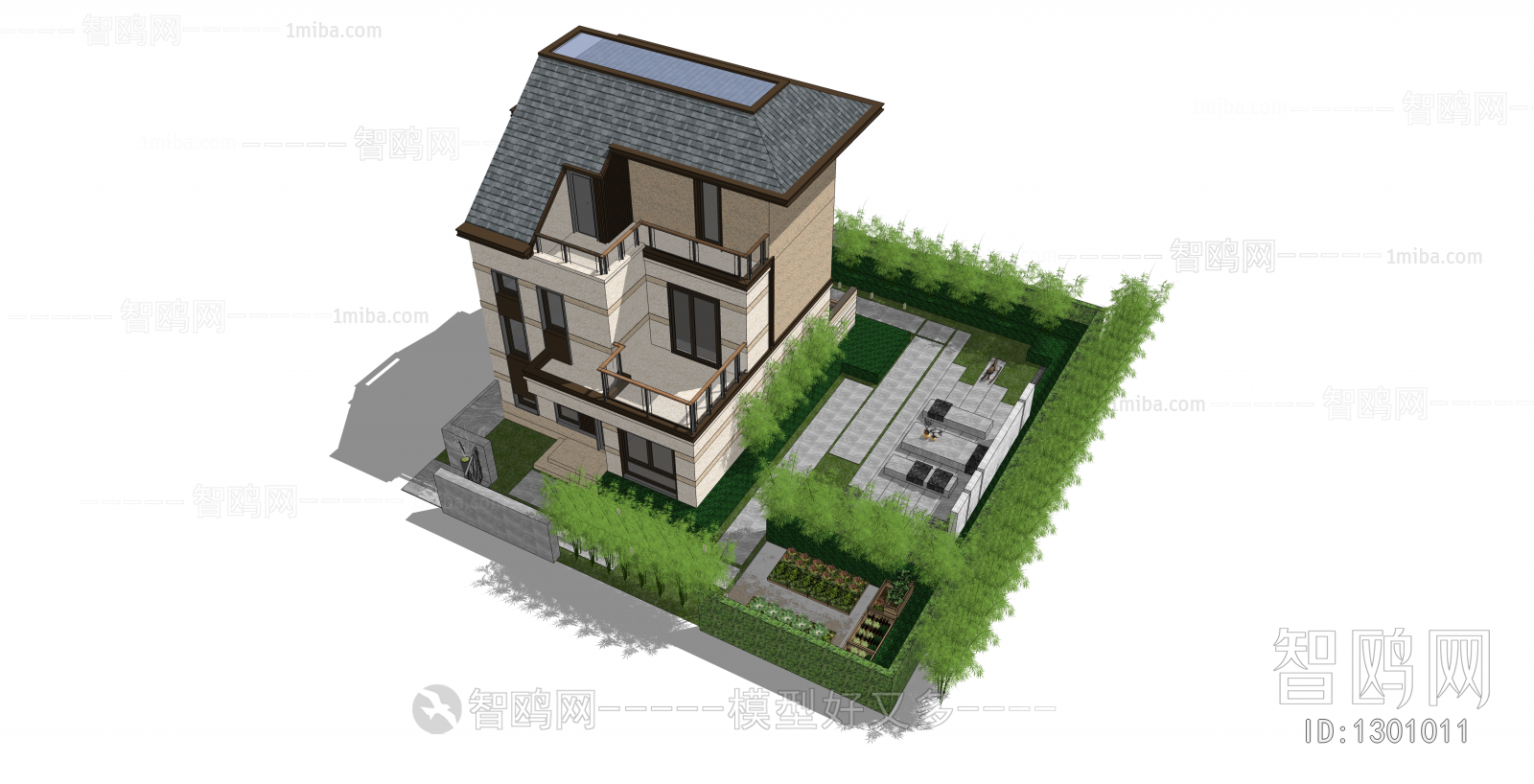 New Chinese Style Building Appearance