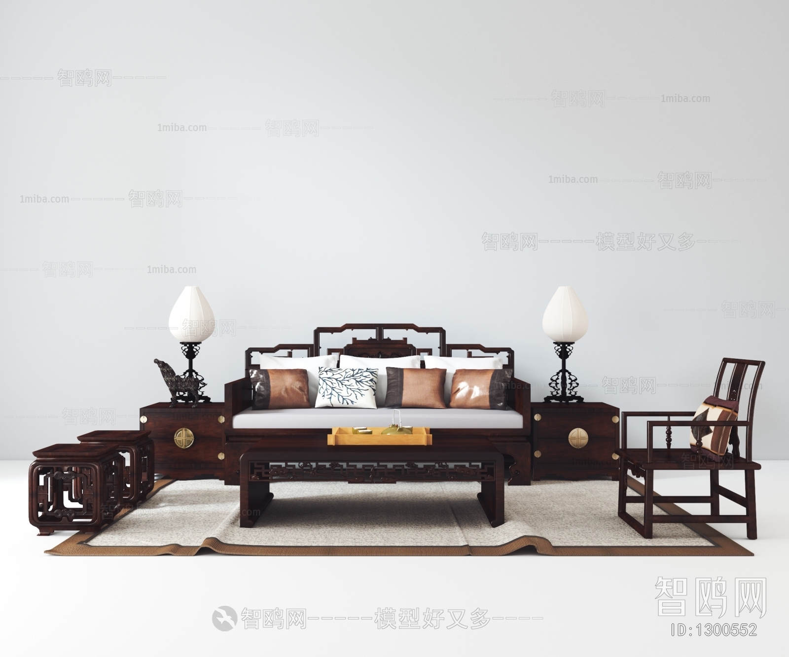 Chinese Style Sofa Combination