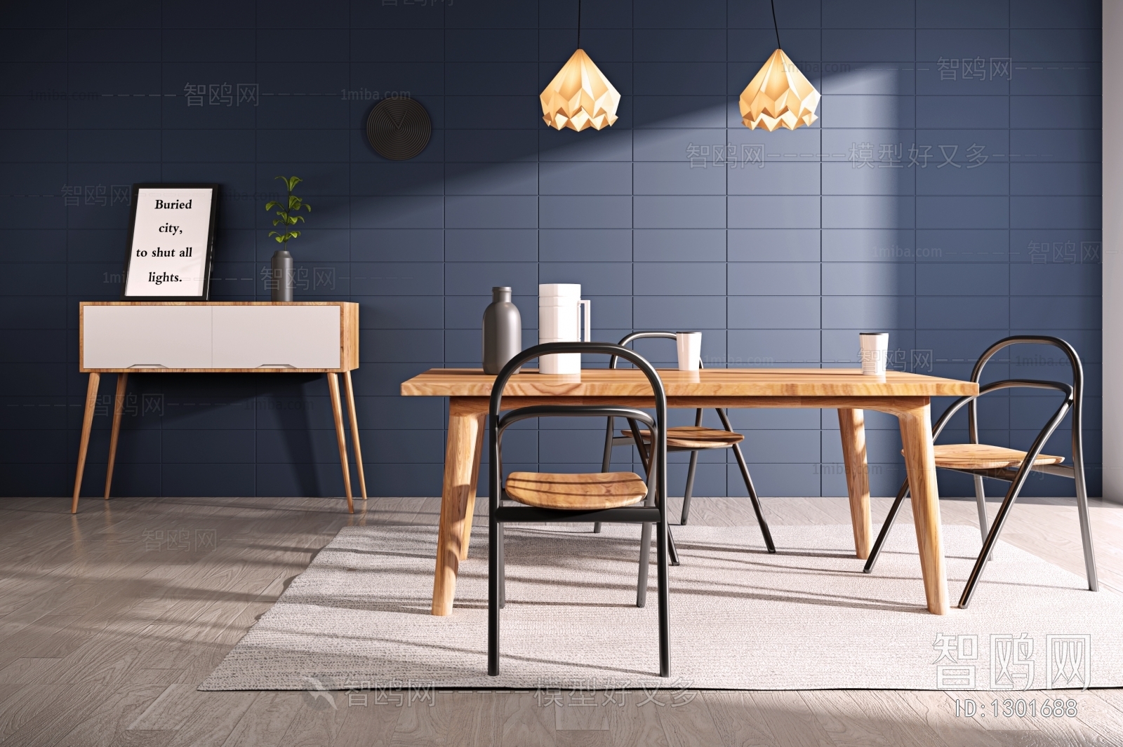 Nordic Style Dining Table And Chairs