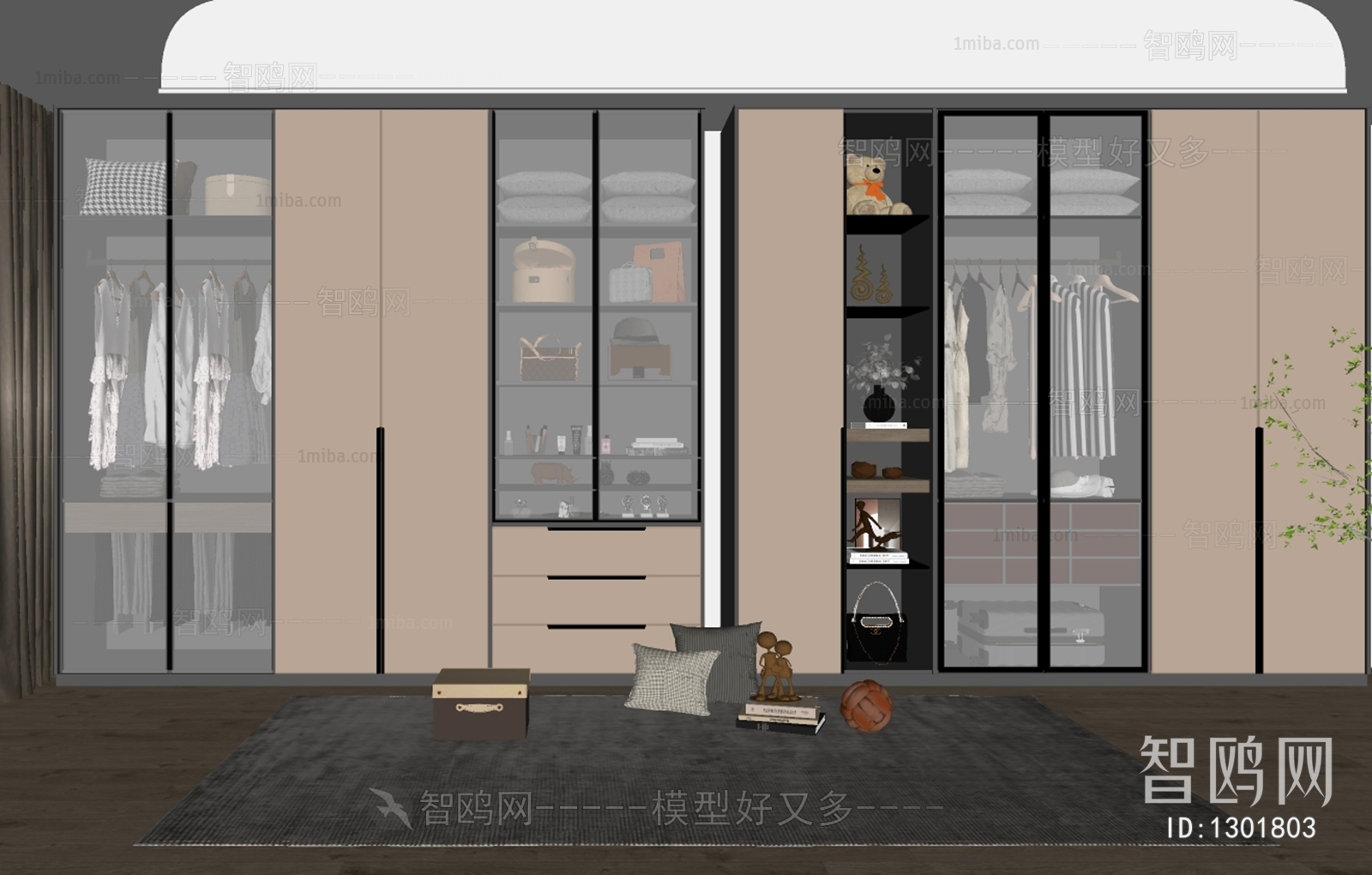 Modern Clothes Storage Area