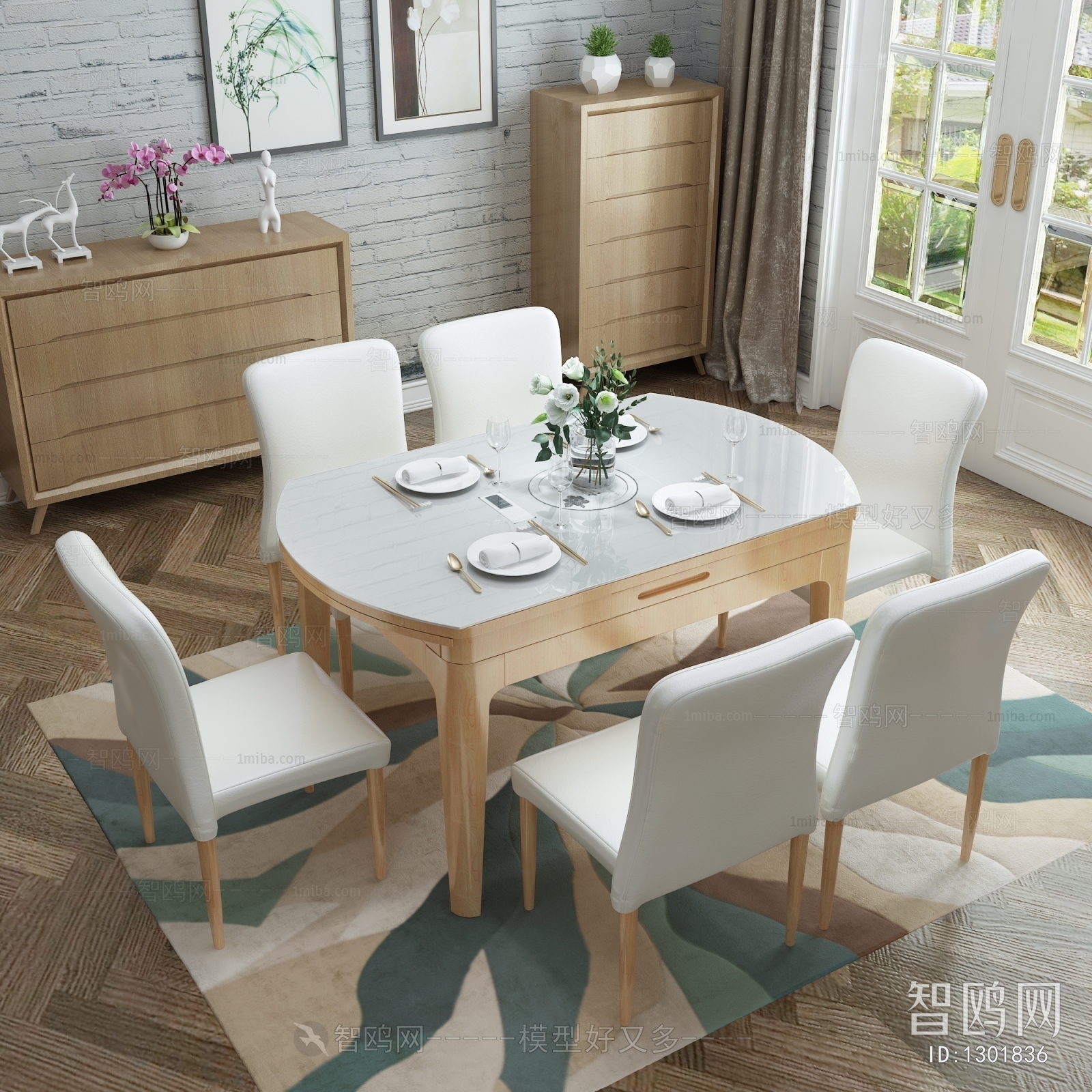 Nordic Style Dining Table And Chairs