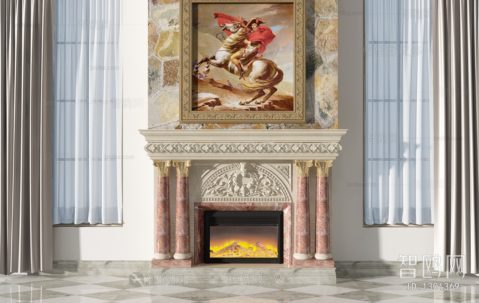 European Style Fireplace