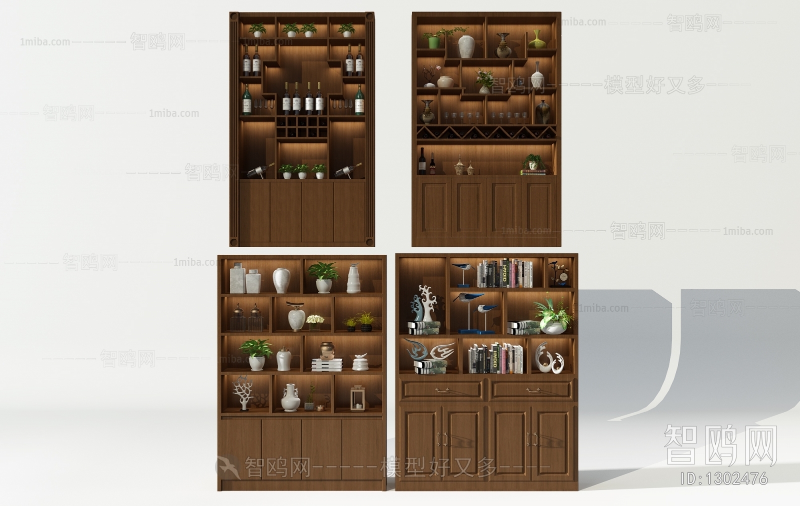 New Chinese Style Wine Cabinet