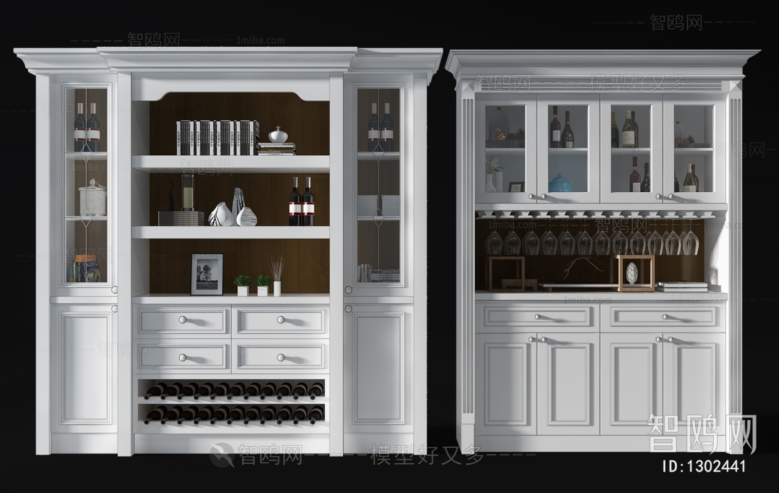 European Style Wine Cabinet