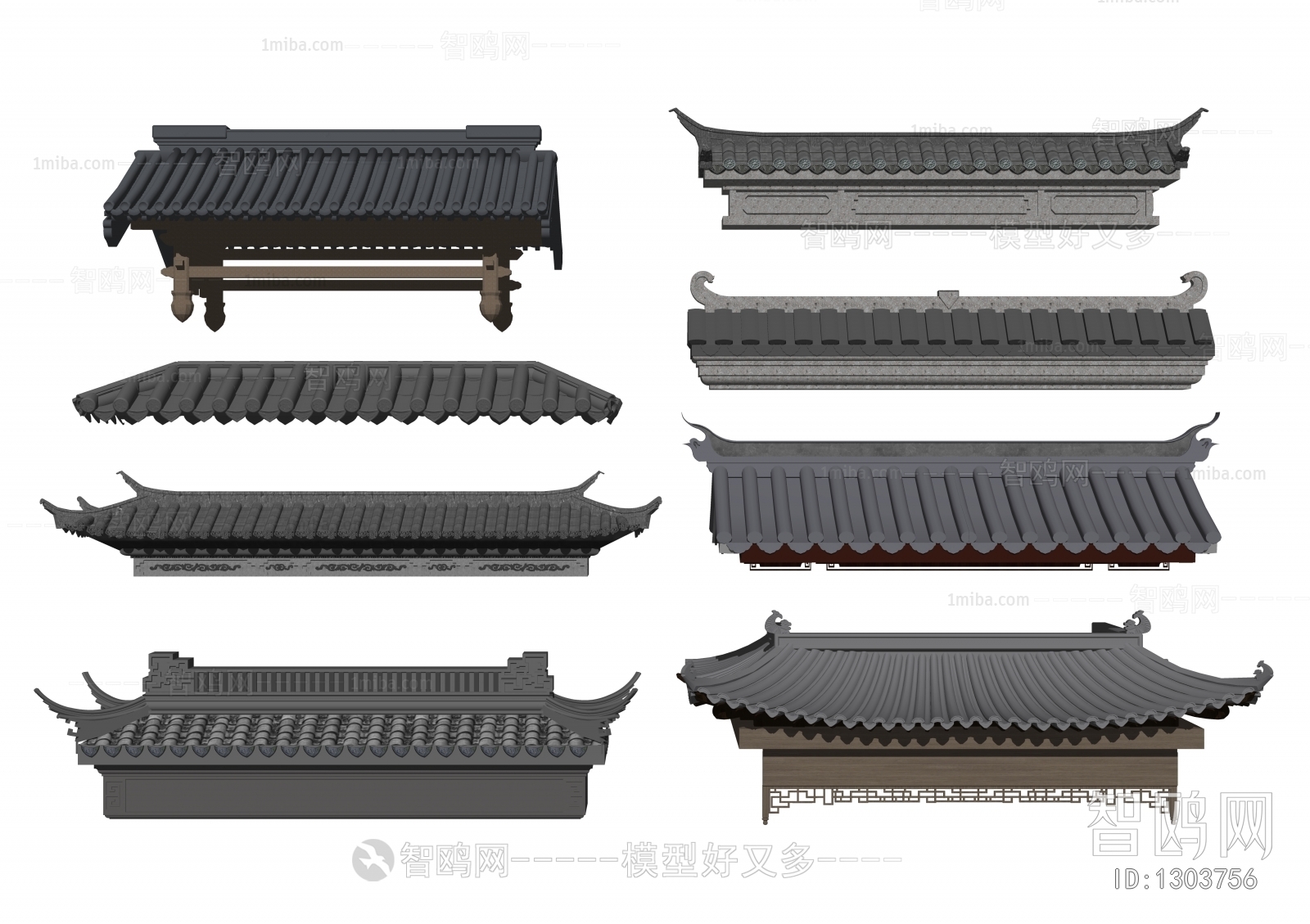 Chinese Style Ancient Architectural Buildings