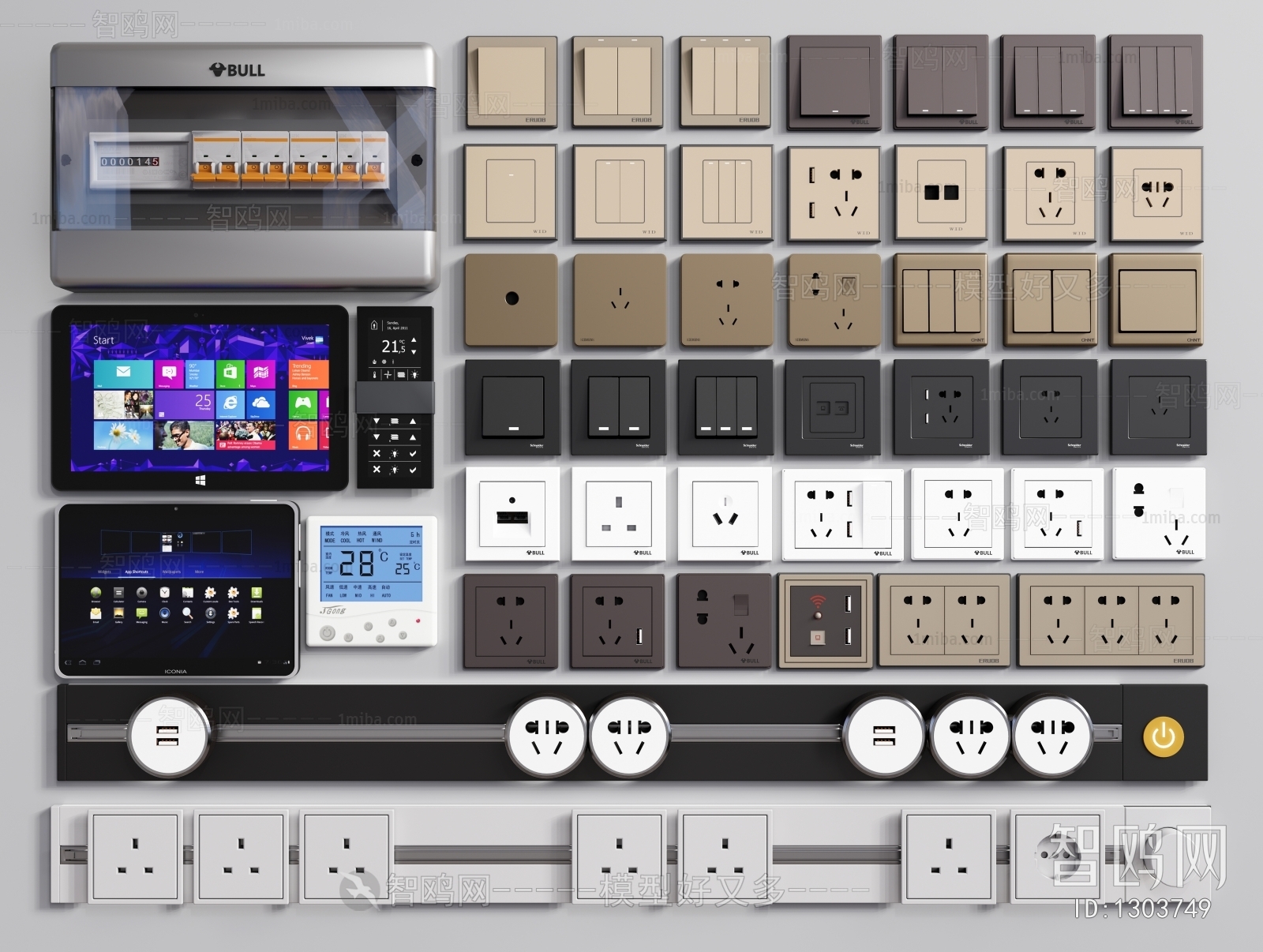 Modern Switch Socket Panel