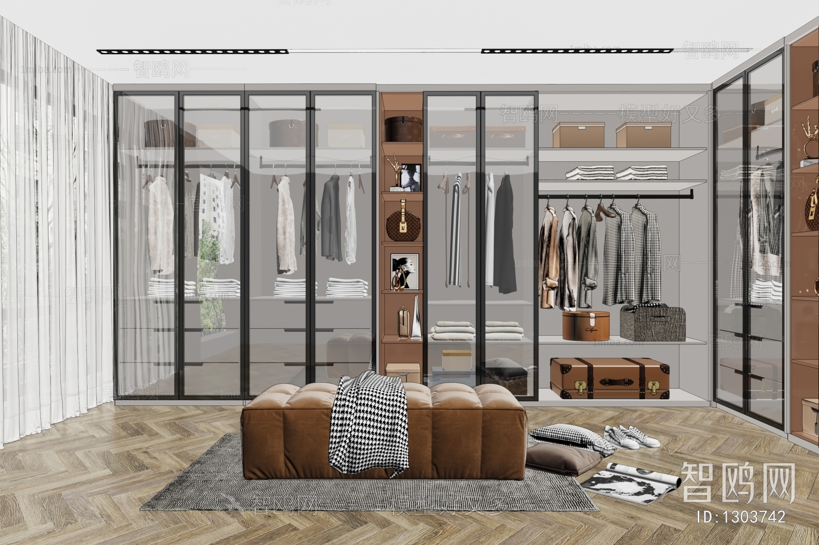 Modern Clothes Storage Area