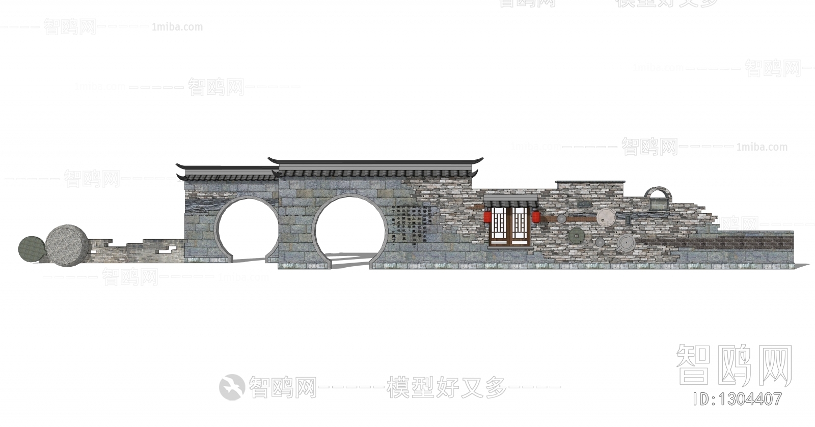 New Chinese Style Facade Element