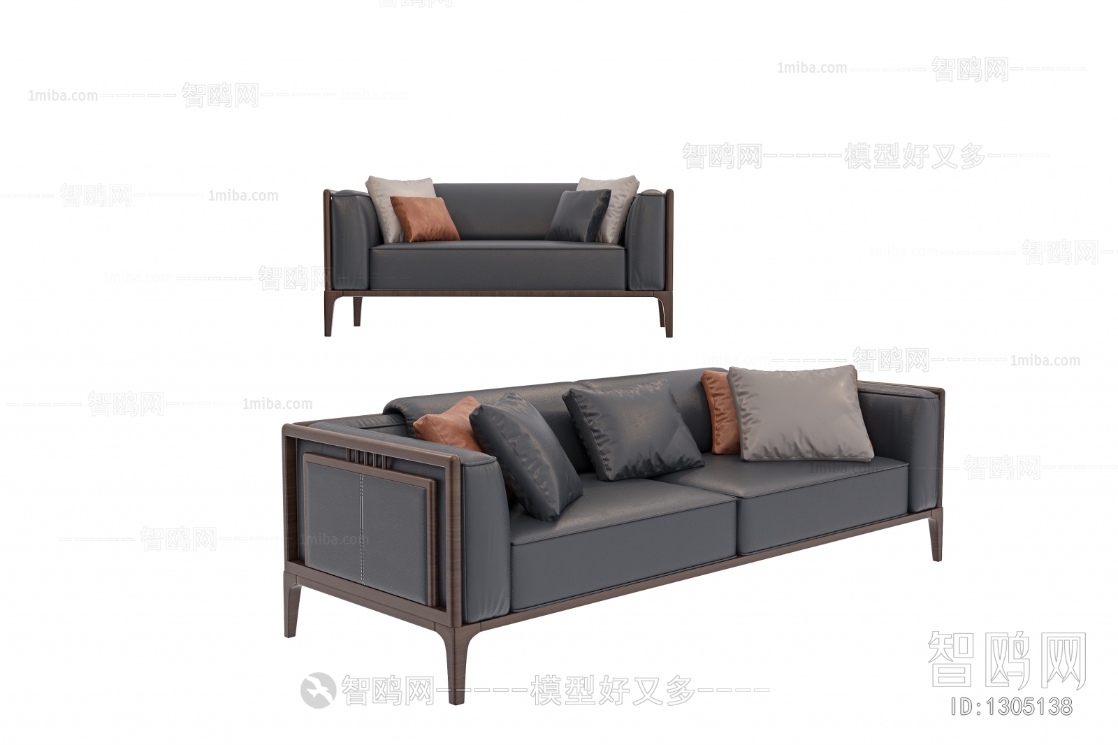 New Chinese Style A Sofa For Two