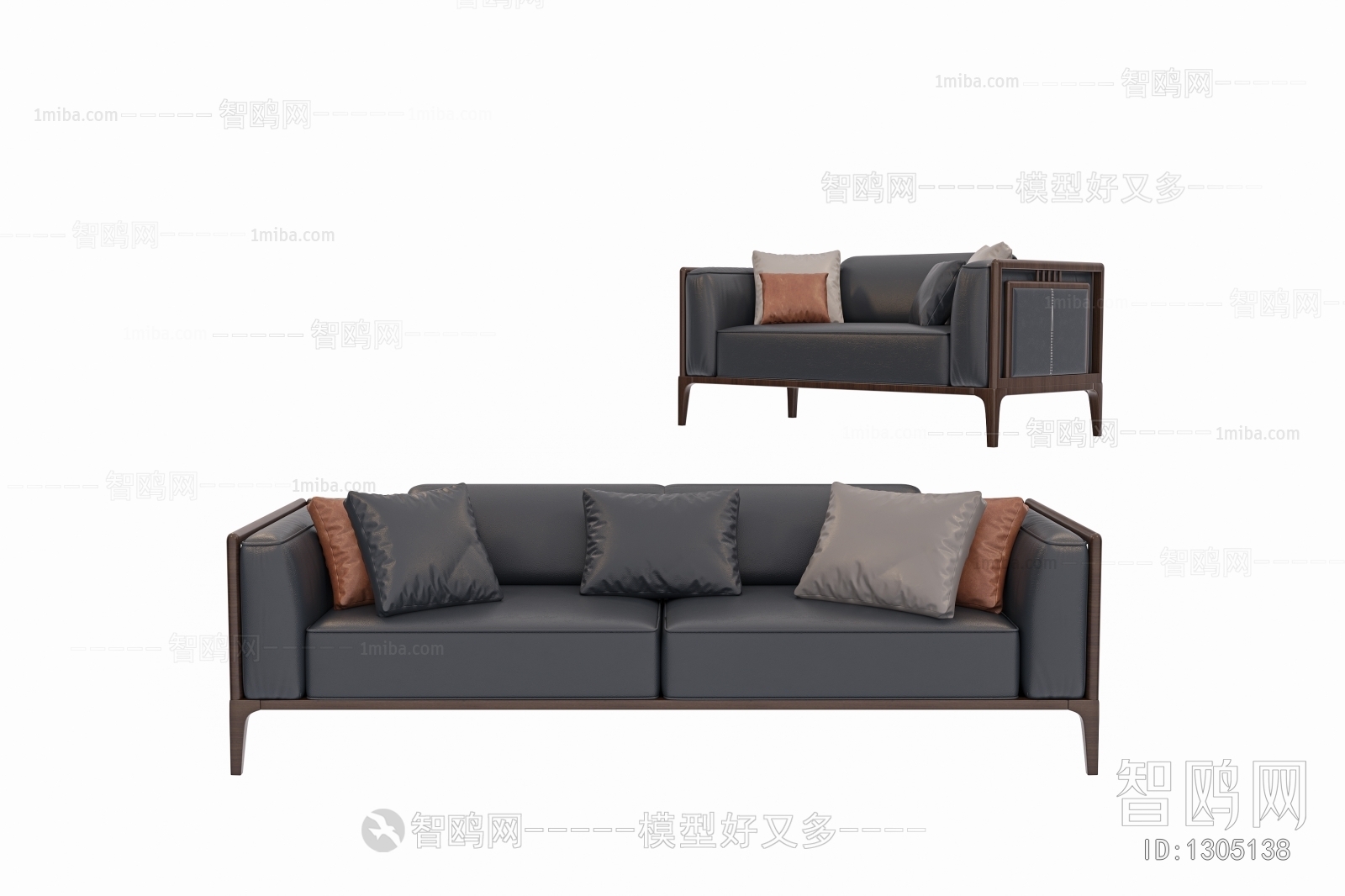 New Chinese Style A Sofa For Two