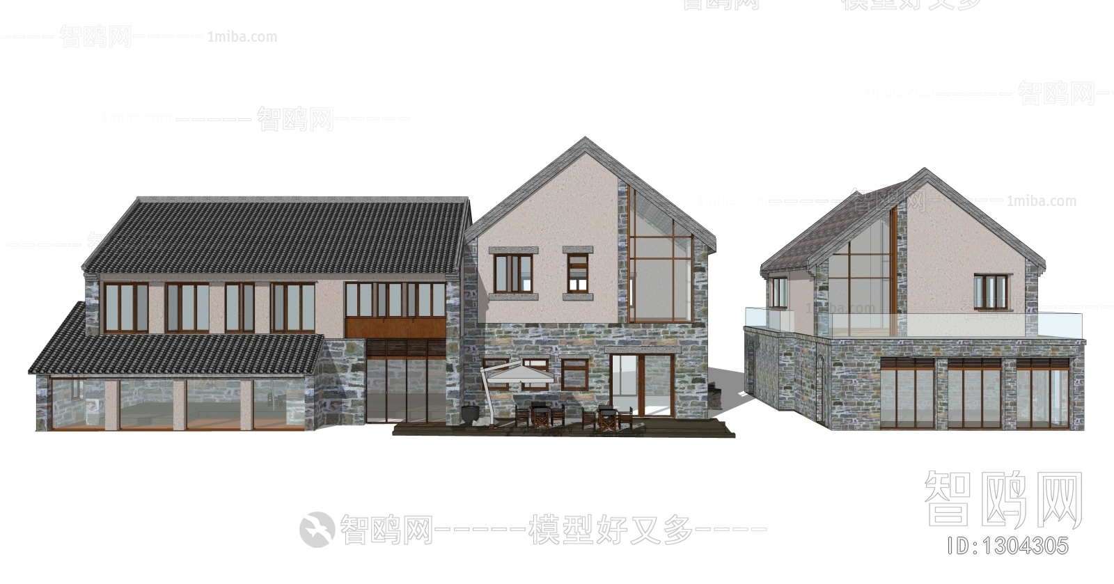 New Chinese Style Building Appearance