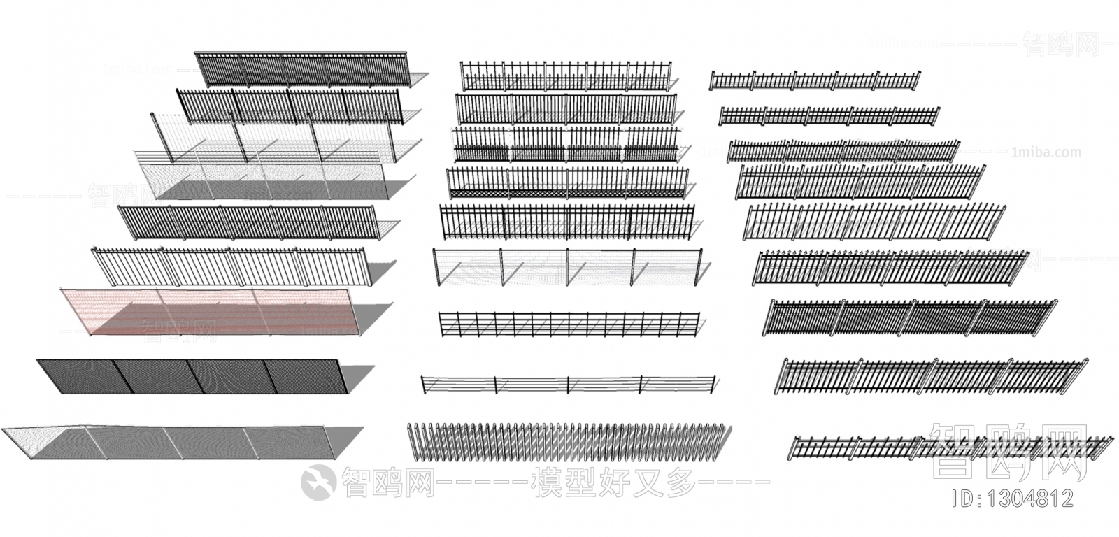 现代围栏栏杆护栏防护网栅栏