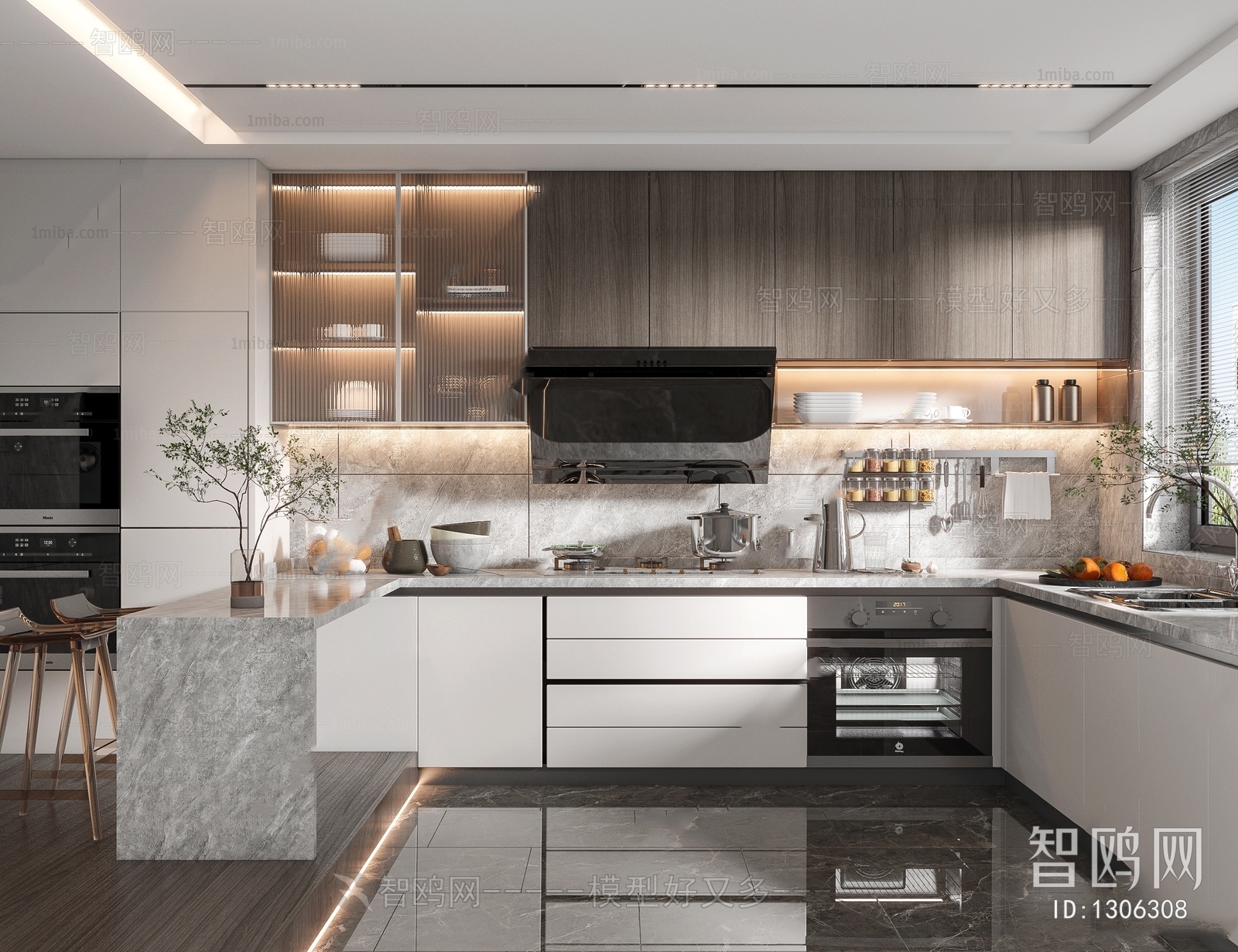 Modern Open Kitchen