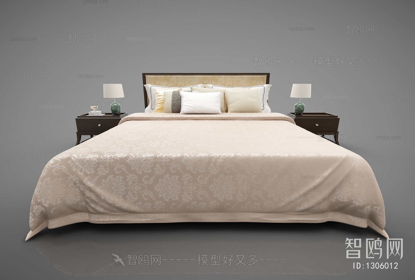 New Chinese Style Double Bed