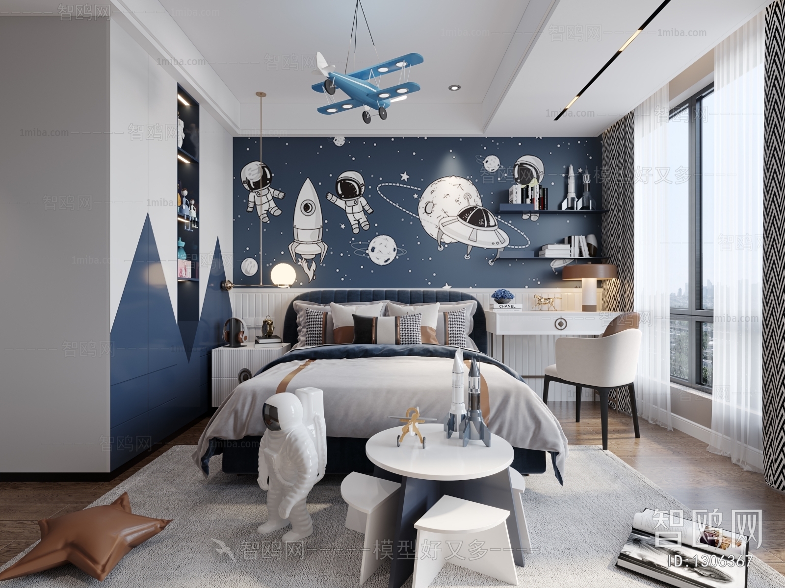 Modern Boy's Room And Son's Room