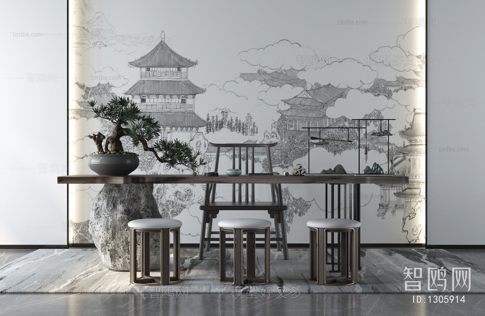 New Chinese Style Tea Tables And Chairs