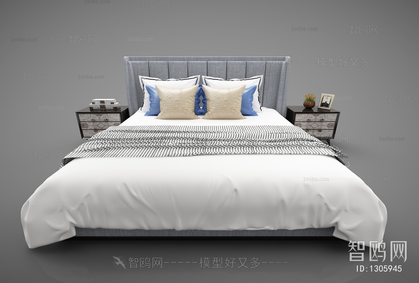 New Chinese Style Double Bed