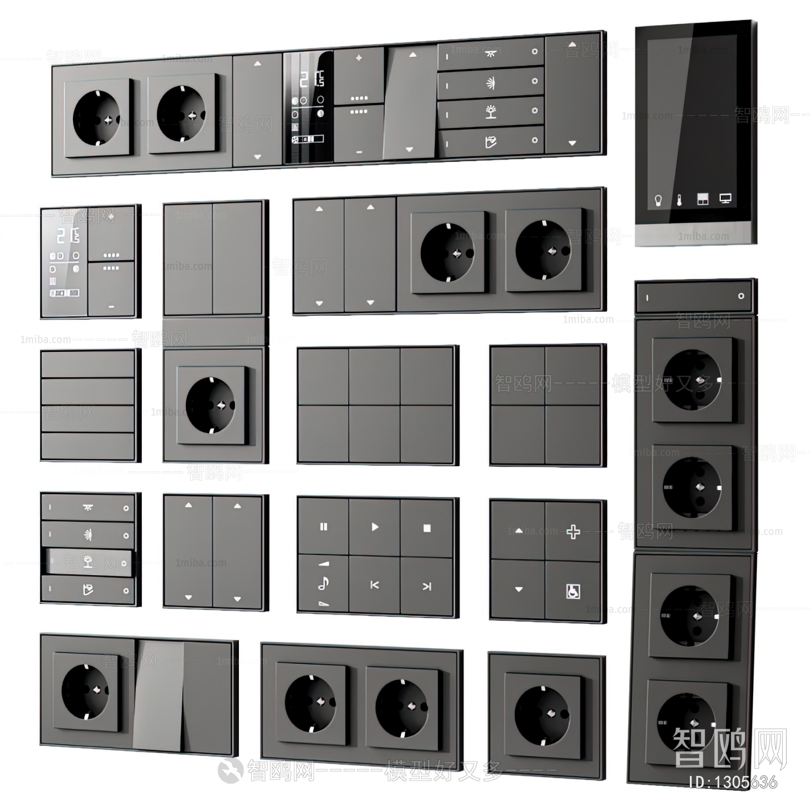 Modern Switch Socket Panel