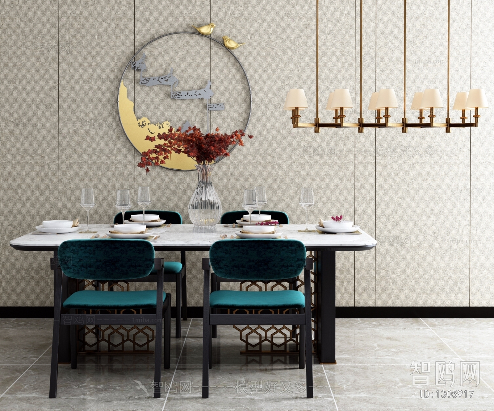 New Chinese Style Dining Table And Chairs