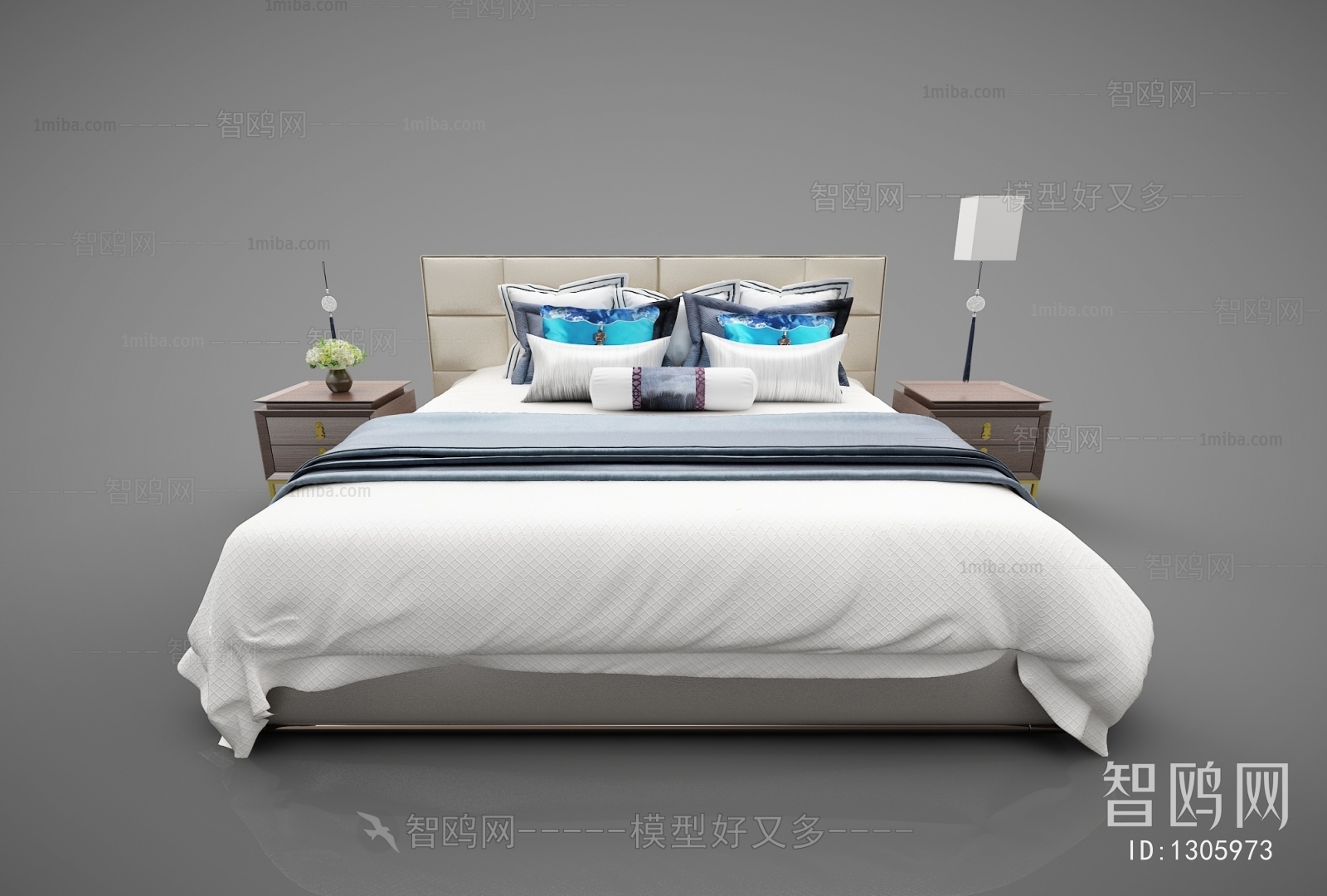 New Chinese Style Double Bed