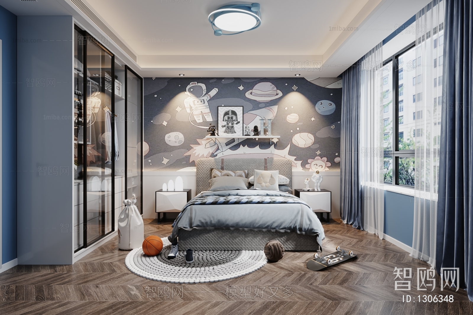 Modern Boy's Room And Son's Room