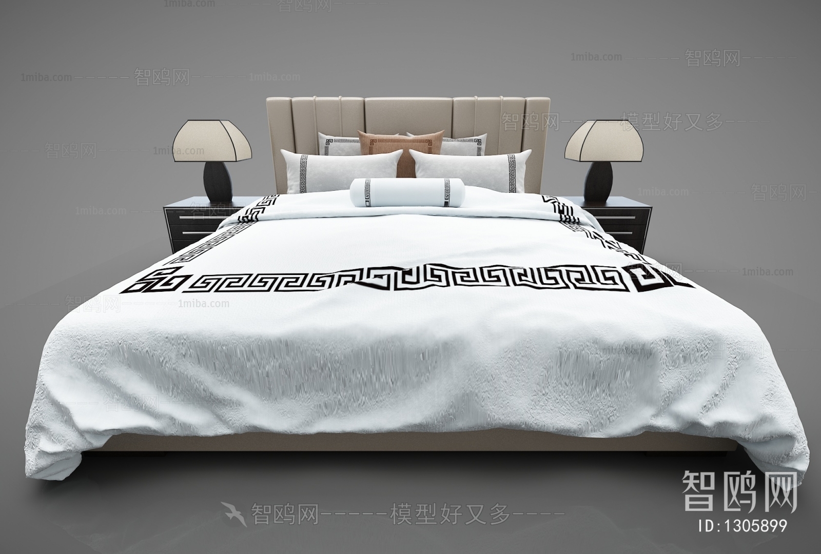 New Chinese Style Double Bed