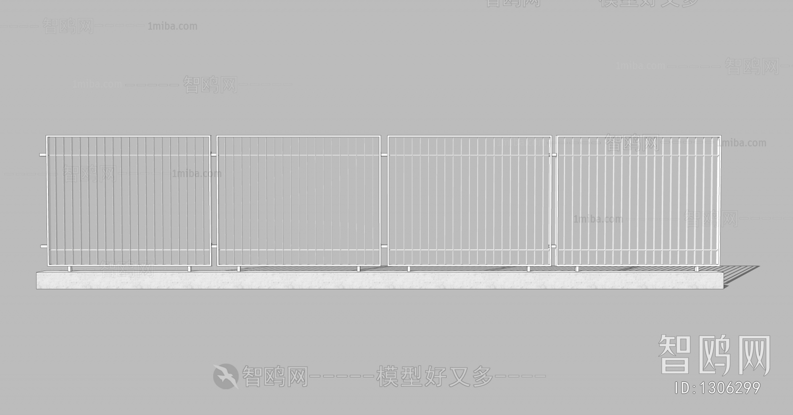 现代围栏围墙栏杆