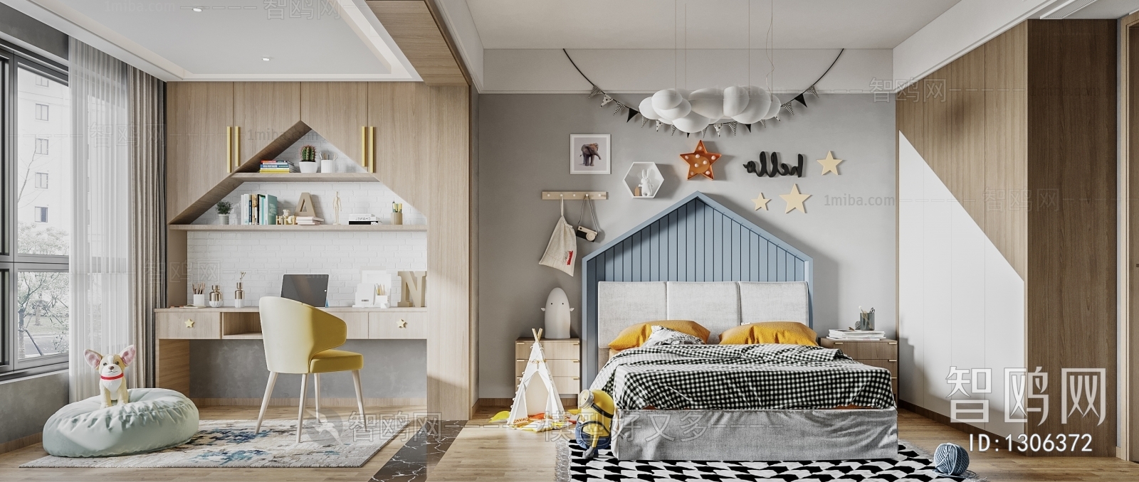 Modern Boy's Room And Son's Room