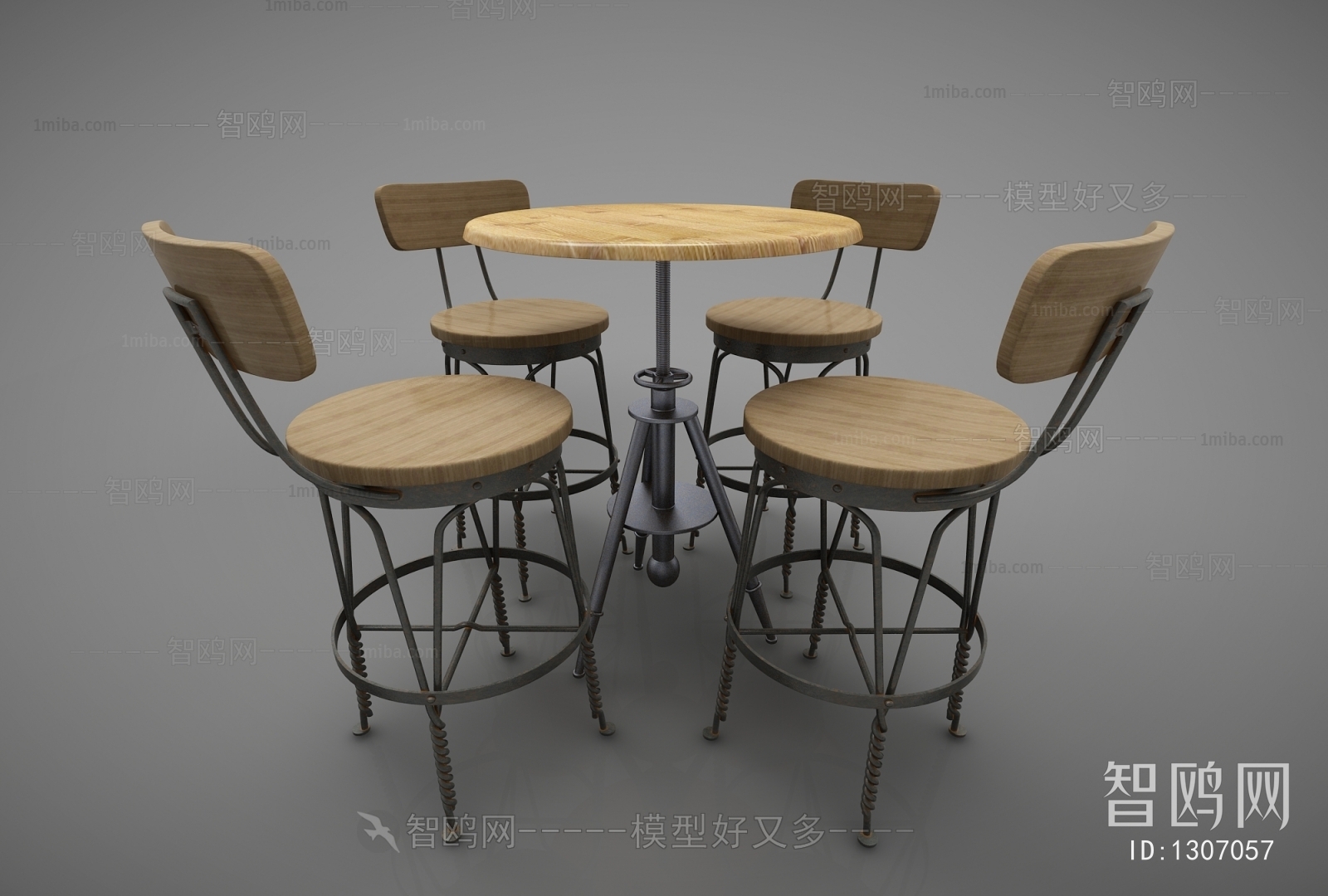 Industrial Style Dining Table And Chairs