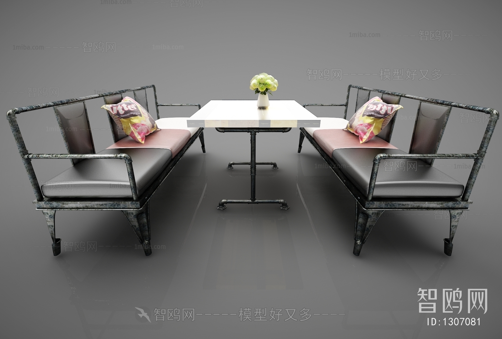 Industrial Style Dining Table And Chairs