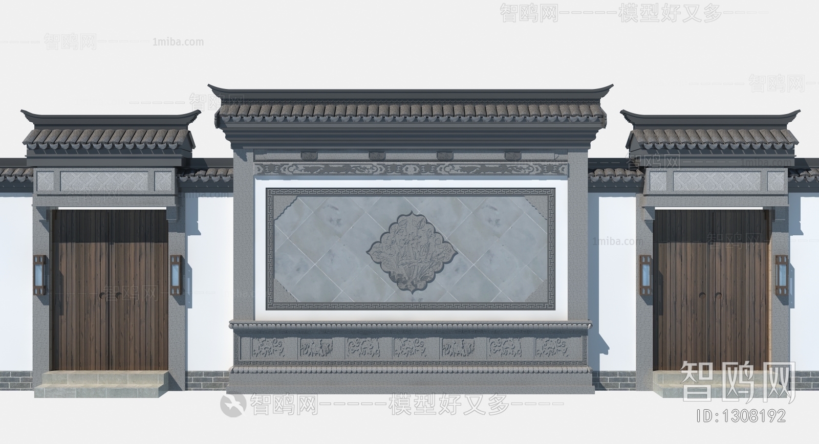 中式民俗景墙