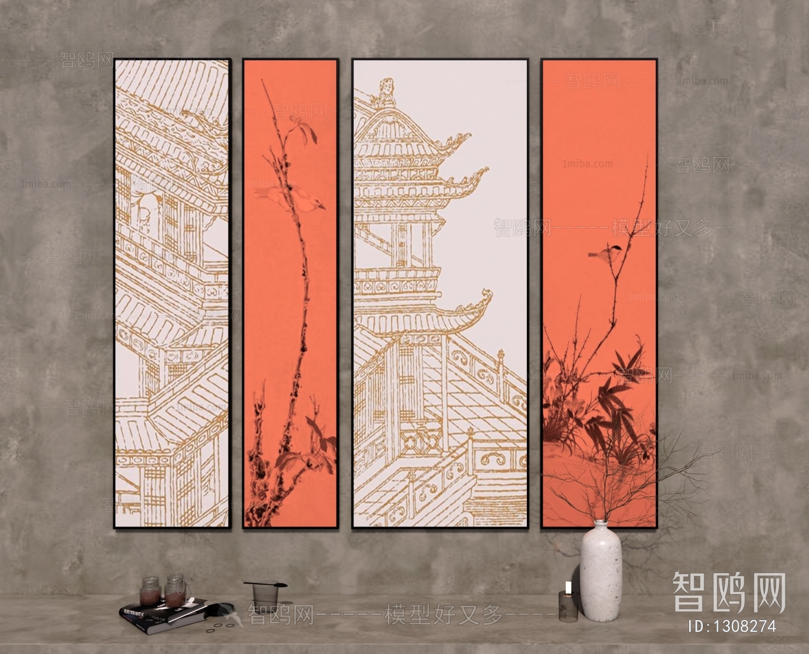 新中式装饰挂画