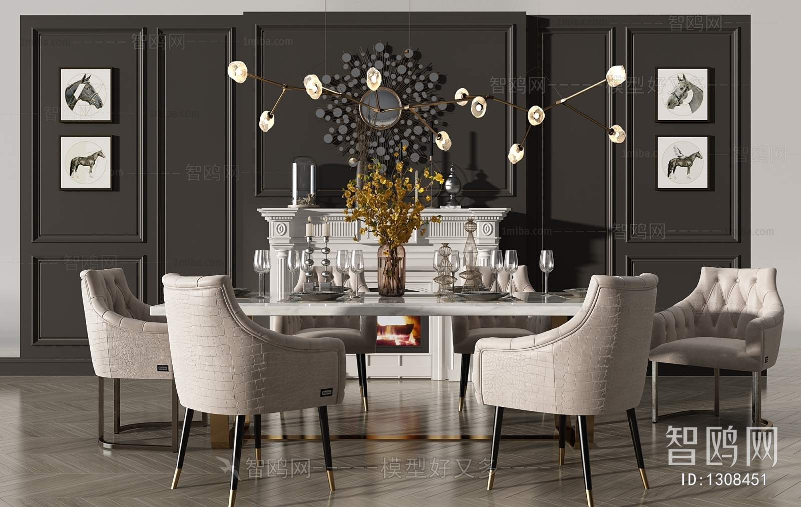 American Style Dining Table And Chairs