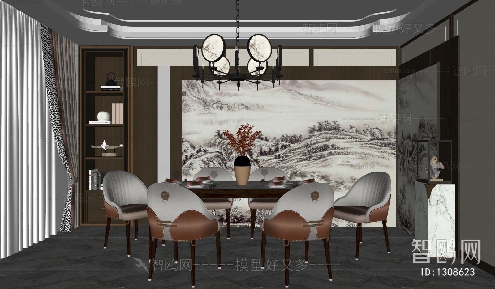 New Chinese Style Dining Room