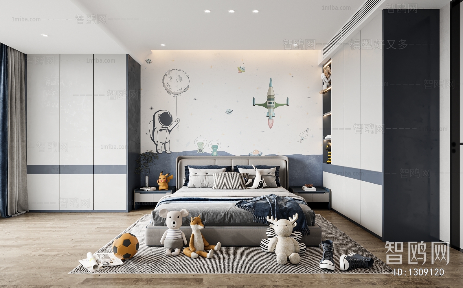 Modern Boy's Room And Son's Room