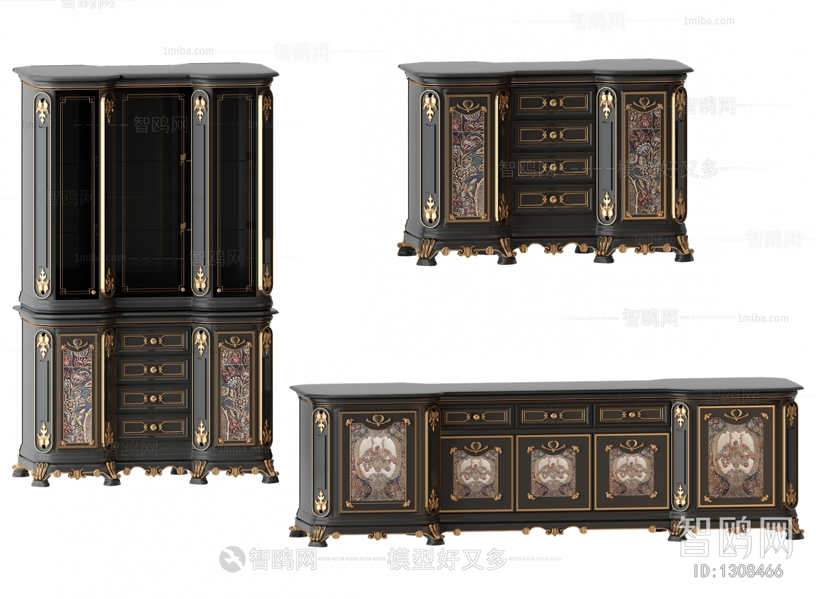 European Style TV Cabinet