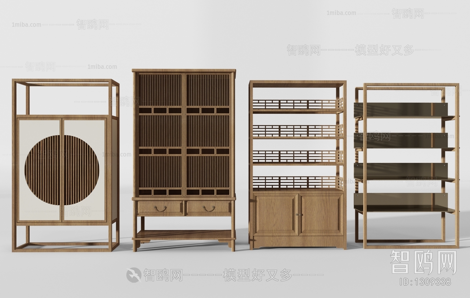 新中式装饰柜 书架