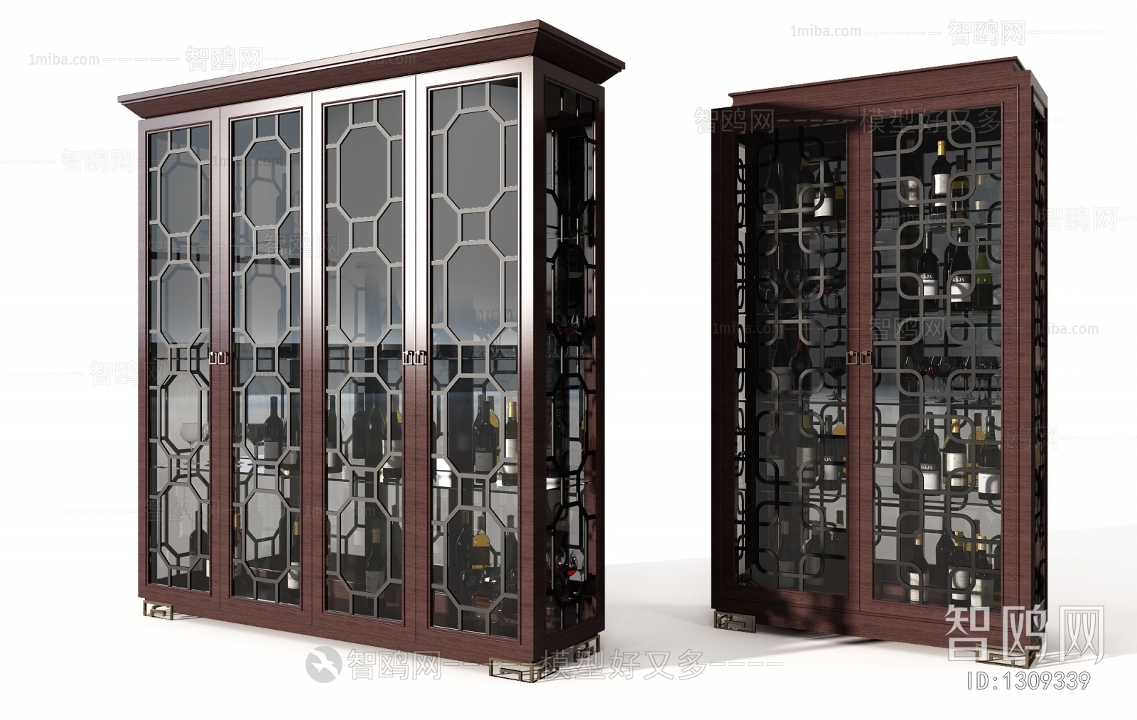 New Chinese Style Wine Cabinet