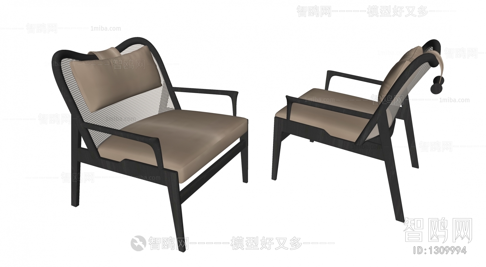 New Chinese Style Lounge Chair