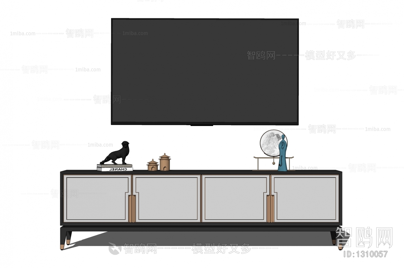 新中式电视柜 轻奢电视柜