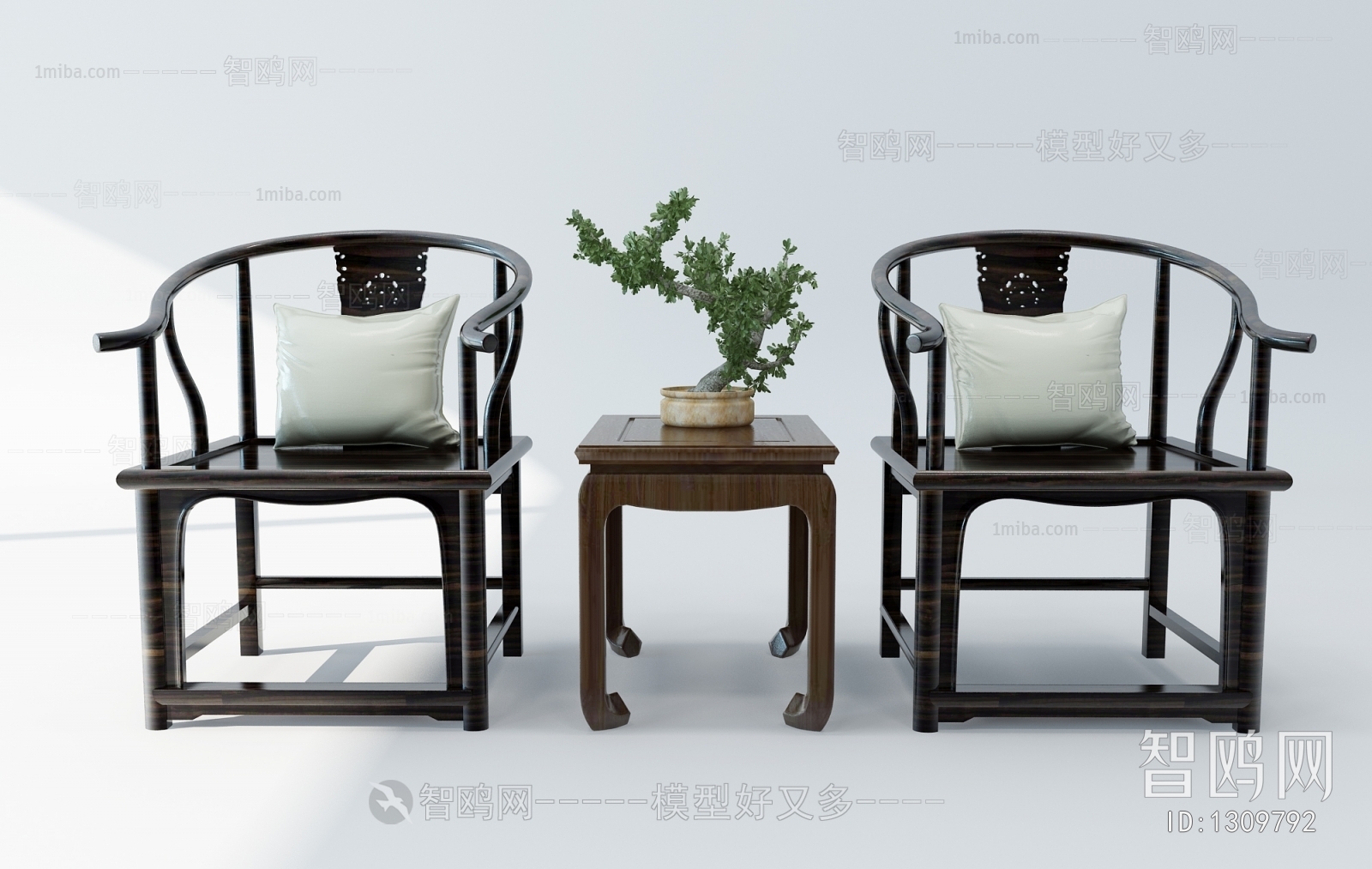 新中式实木圈椅