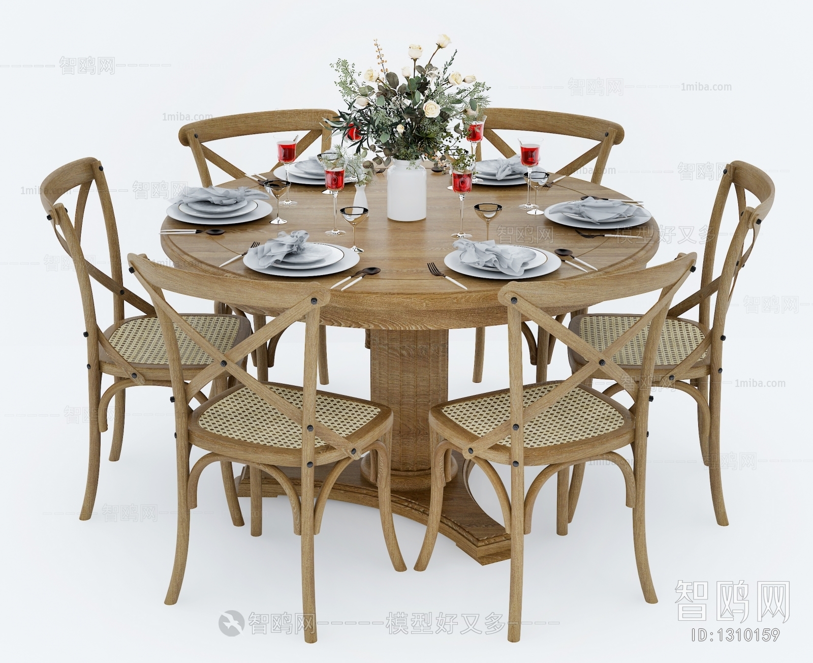 American Style Dining Table And Chairs