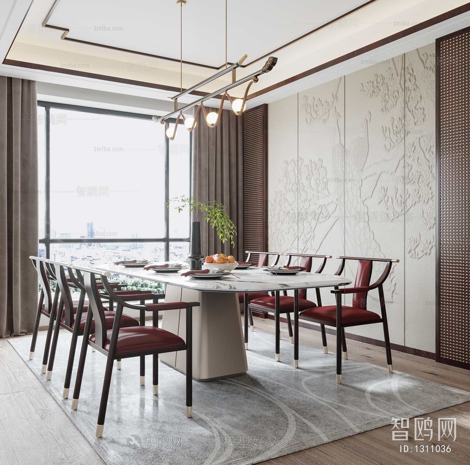 New Chinese Style Dining Room