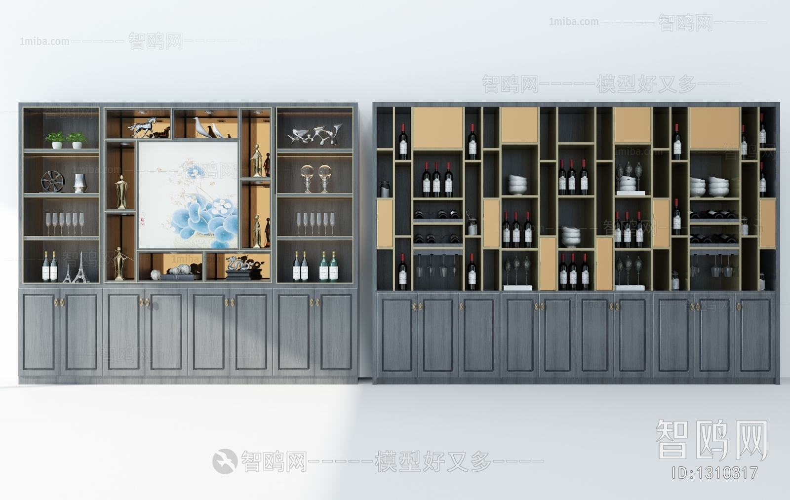 New Chinese Style Wine Cabinet