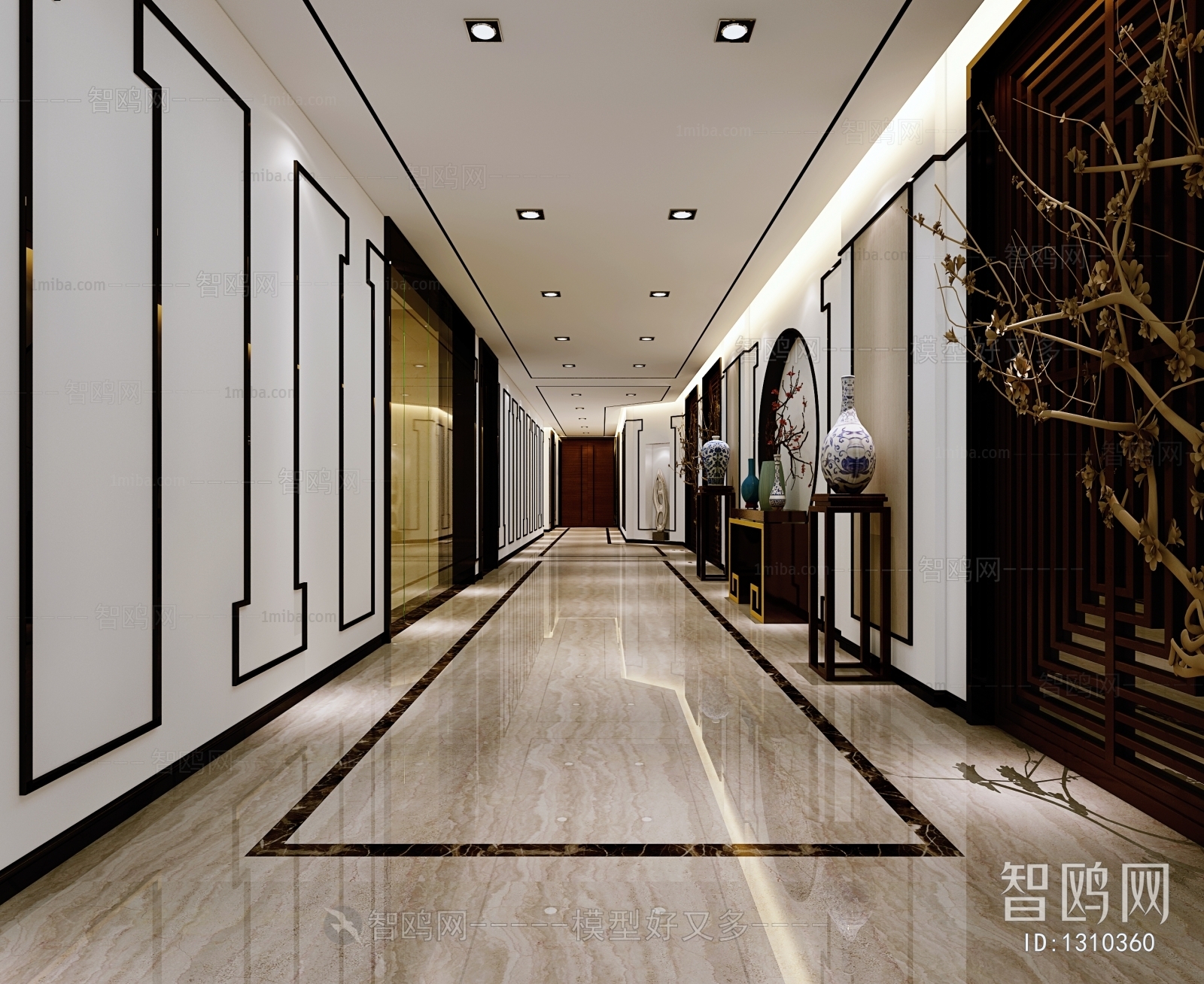 New Chinese Style Hallway