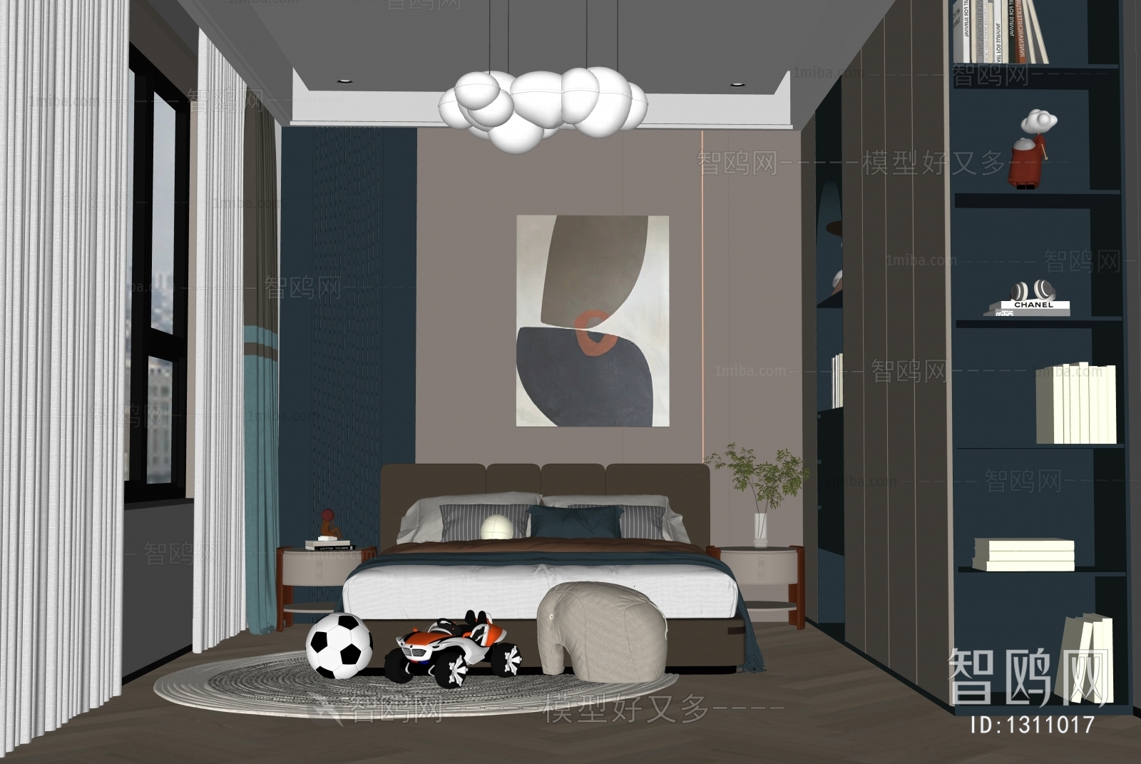 Modern Boy's Room And Son's Room