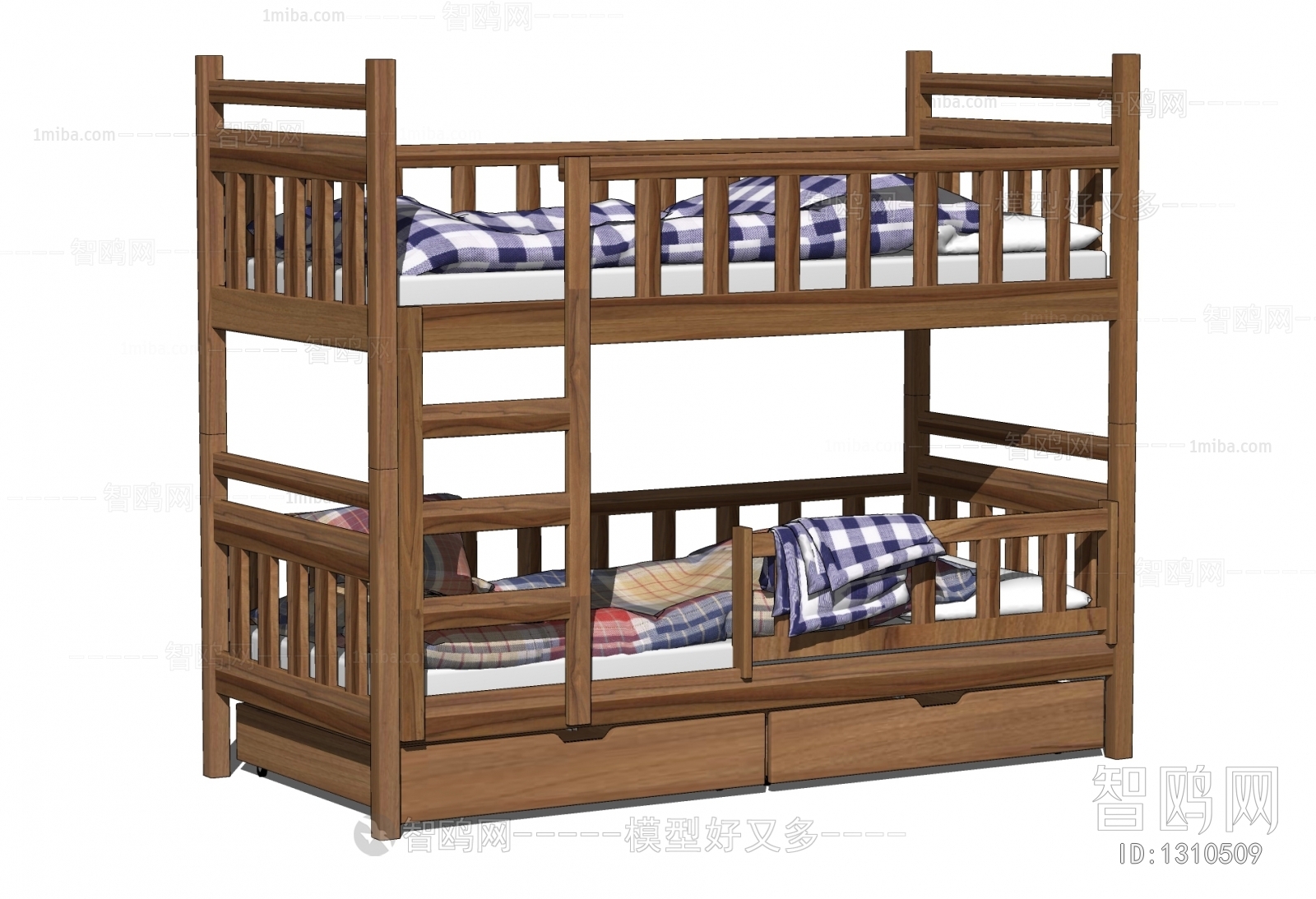 现代双层床 上下铺 高低床 架子床 连体床
