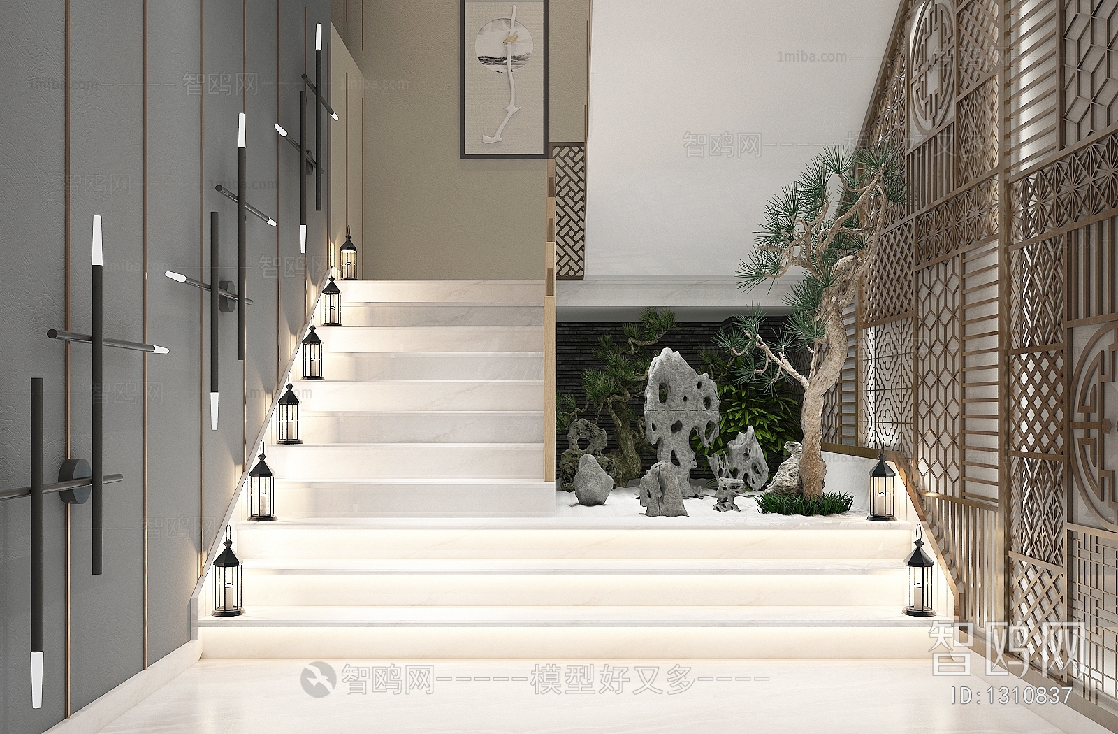 New Chinese Style Stairwell