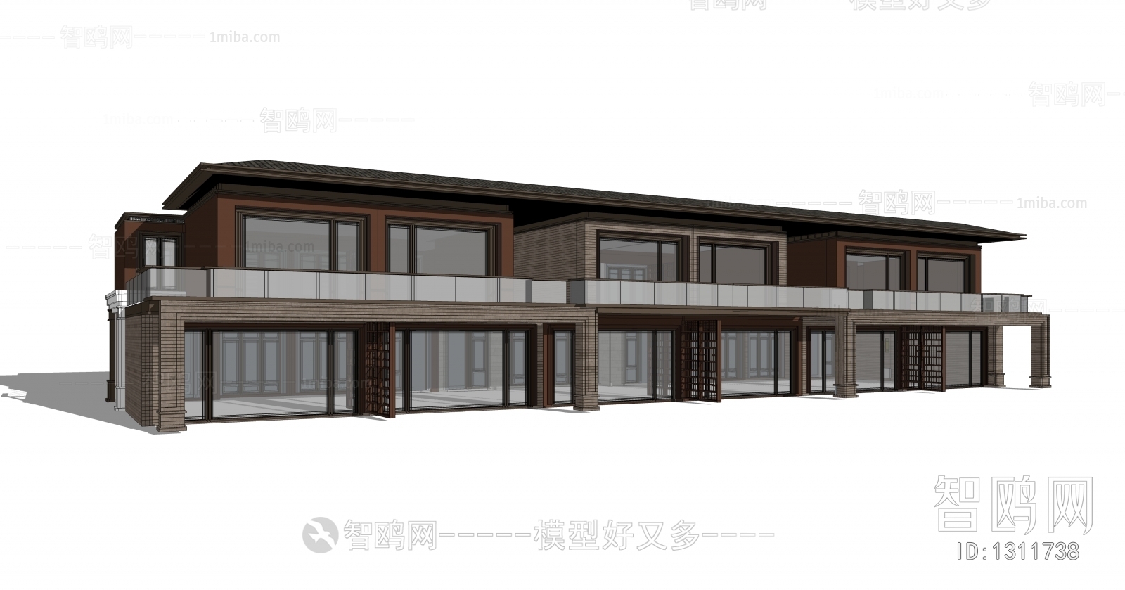 New Chinese Style Villa Appearance