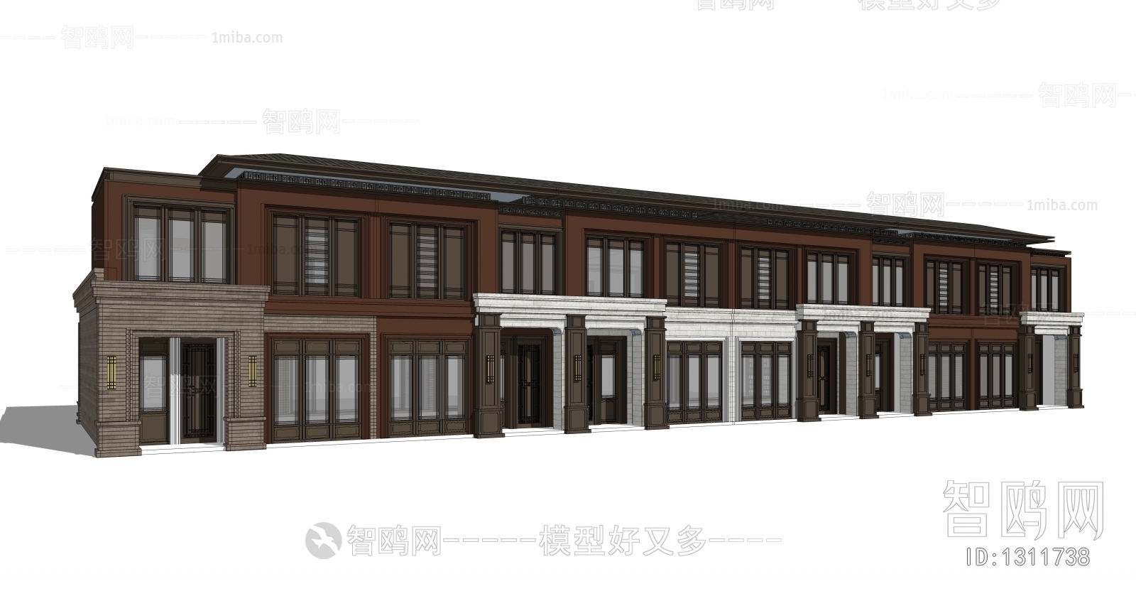 New Chinese Style Villa Appearance